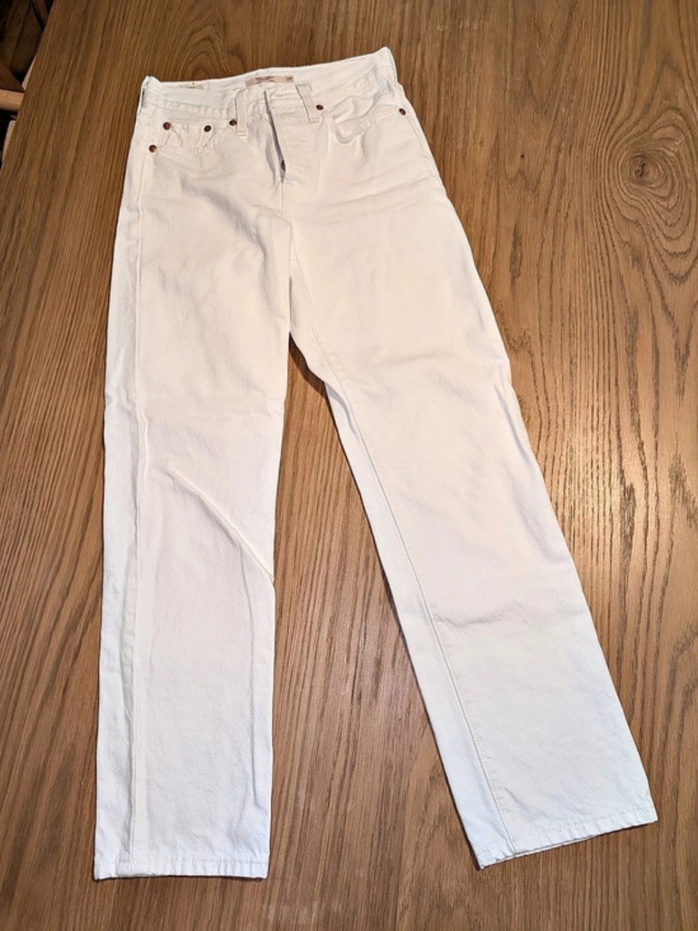 Levi's Wedgie Straight Jeans White Waist 24